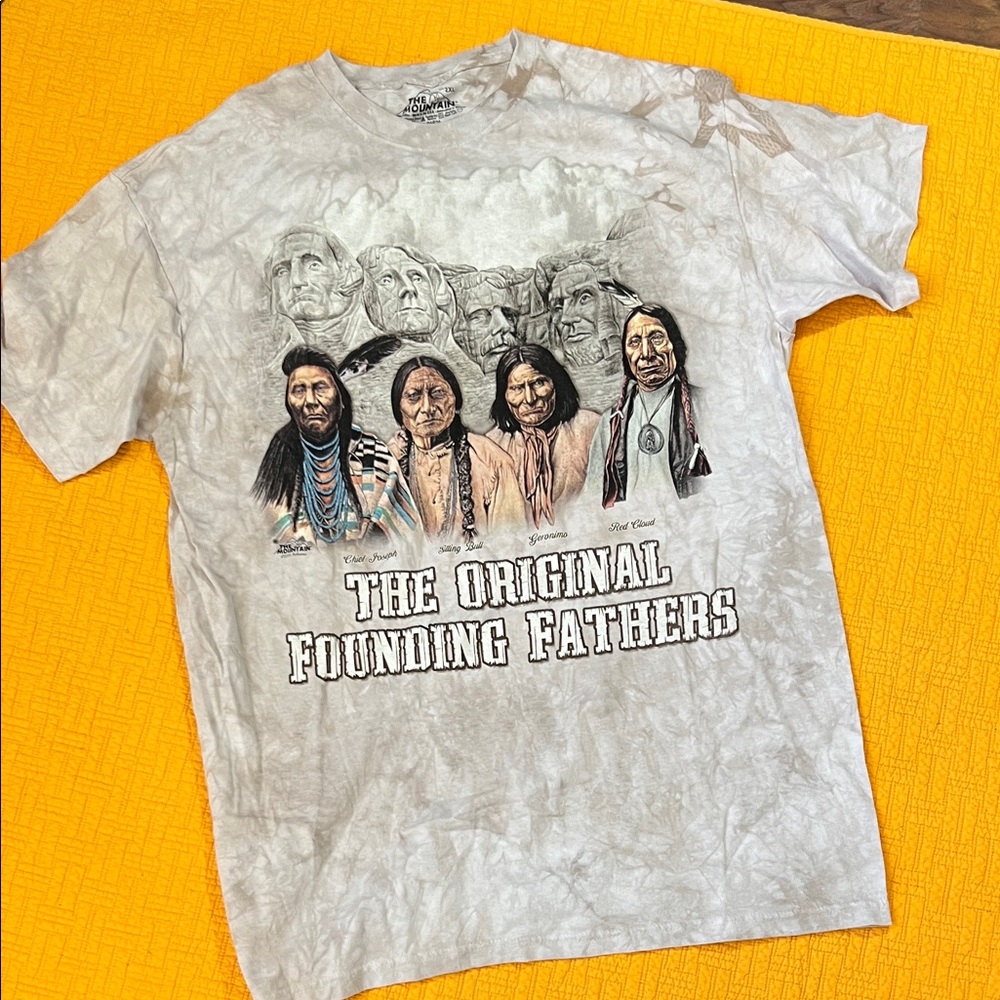 The Mountain Cream Native American Graphic Tee